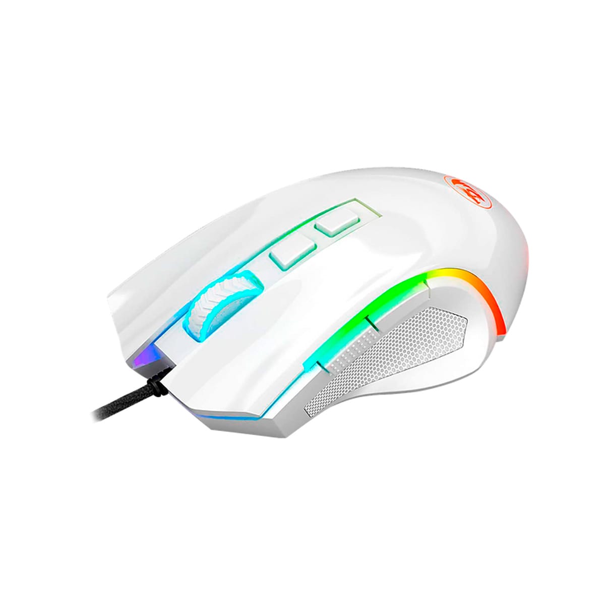 Mouse Gamer Redragon Griffin Lunar Branco RGB - M607W